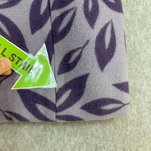 Women's Boden Wool Purple Floral Coat Size 12 UK (8-10 US) Long Peacoat Jacket - Picture 9 of 16